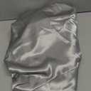 Bedsure Satin Pillowcases, Similar to Silk Pillow Cases Queen Size Set of 2, Cooling Pillow Case for Hot Sleepers with Envelope Closure, Gifts for Women Men, Silver Grey, 20x30 Inches (Queen (20" x 30"), 01 - Silver Grey)