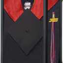 Tmegee Graduation Shadow Box - Graduation Gown Display, Wall-Mount Lockable Graduation Display Frame with Acrylic Glass Door for Graduation Keepsakes, Cap and Gown, Dioplma, Black