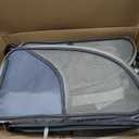 Lollimeow Pet Rolling Carrier, Dog Backpack with Wheels, Cats, Puppies Travel Bag with Wheels, Dog Trolley(Grey), 15.5"L x 11"W x 17"H