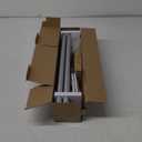 TONIAL Curtain Rods for Windows 66 to 120 Inches(5.5 to 10 ft), Silver Adjustable Splicing 3/4 Curtain Rod 32 to 115 Inches, Decorative Single Drapery Rod with Modern Finial