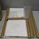 Free-standing Metal Coat Racks, Modern Garment Rack, Z-shaped Coat Tree with Natural Rock Base, for Bedroom, Office, Hallway, Entryway, Living Room, 175cm, Gold (15.4*10.2*68.9in)