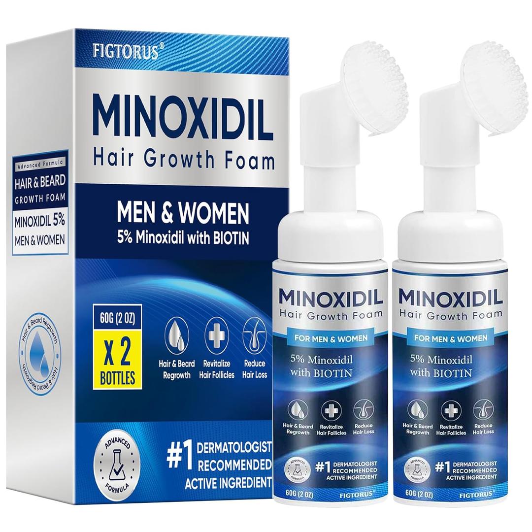 5% Minoxidil Foam, Minoxidil for Men Foam, Minoxidil for Women Hair Growth, Minoxidil for Men and Women. (4 Ounce)