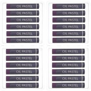 PATIKIL Purple Oil Pastels, 24Pcs Soft Oil Crayons Creamy Pastels Stick Art Supplies for Art Painting Drawing Blending Graffiti for Drawing Beginners Artists