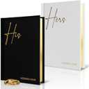 Elegant Linen Wedding Vow Books With Gold Foil Lettering - Perfectly Sized His and Hers Vow Books With Plenty Of Pages To Write Whatever is on Your Heart - A Beautiful Addition For The Wedding Day