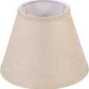 Aspen Creative 56028, Empire Uno Lamp Shade in Medium Brown Burlap Textured Fabric, 5" Top x 9" Bottom x 7" Slant Height, Slip UNO 33mm