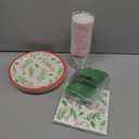 Sustainable Greetings Juvale 144 Piece Christmas Party Plates, Napkins, Cups, Cutlery with Holly Berry and Leaves Design (Serves 24) - Paper Plates - Christma Napkin