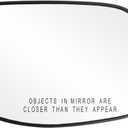 Fit System 80217 Passenger Side Non-Heated Mirror Glass w/Backing Plate, Honda CR-V, 4 15/16" x 7 7/16" x 7 5/8"