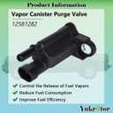 Vapor Canister Purge Valve 12581282 Compatible with Chevy Avalanche Equinox Express Malibu Silverado Suburban Tahoe GMC Buick Cadillac Hummer Replaces OE# 12573220 911-030 214-1105