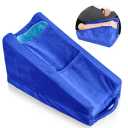 Arm Elevation Pillow with 1 Pocket, Soft Ergonomic Support Pillow for Elbow Rest Wedge Broken Arm Gifts with High Density Foam for Recovery Sleeping(Blue)