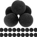 Healifty Circus Clown Nose Black: 25Pcs Novelty Foam Sponge Nose for Kids Adult Christmas Halloween Carnival Party Cosplay Costume Props Decorations