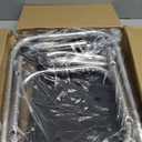 Folding Shower Seat, Stainless Eligible Shower Chair for Inside Shower, 400lbs Portable Travel Shower Stool, Safety Anti-Slip Bath Chair for Seniors, Disabled (Black)