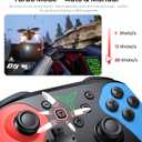 Wireless Switch Controller for Nintendo Switch/Switch 2/Lite/OLED Controller, Switch Controller with a Mouse Touch Feeling on Back Buttons, Extra Switch Pro Controller with Wake-up,Programmable, Turbo Function