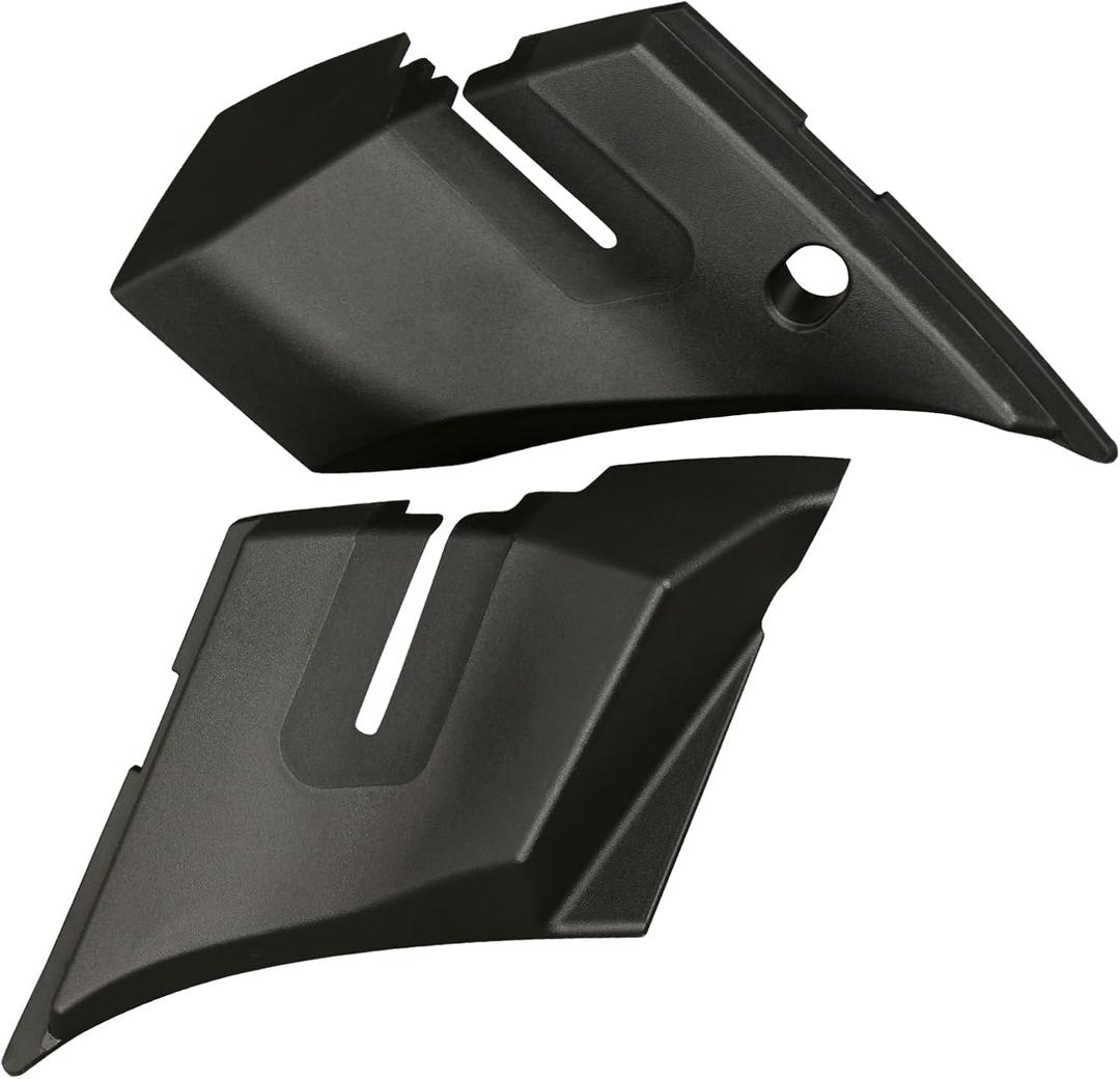 Windshield Wiper Cowl End Panel Compatible with Chevy Silverado Truck 1500 2500 3500 LH & RH 2007-2013 1 Pair Black Air Inlet Grille 15946001 15946002