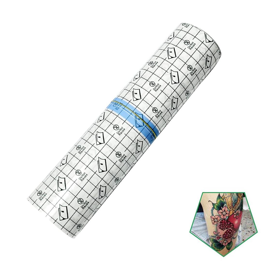 Tattoo Aftercare Bandage Roll 10"x 10 Yard - Waterproof Transparent Film For Tattoo Initial Healing And Skin Repair Adhesive Tattoo Supply Wrap