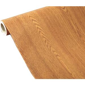 TOOLDECO Peel Stick Wood Grain Wallpaper Countertop Paper Funitures Decorative Vinyl Sticker (15.8X79Inch, Yellow) (24Inch*98Inch)