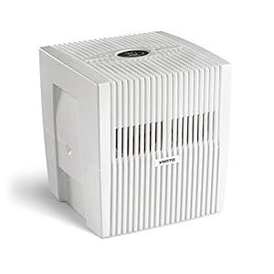 Venta LW25 Comfort Plus Humidifier in Black - Filter-Free Evaporative Humidifier for Spaces up to 485 ft