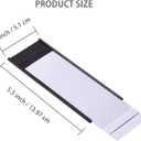 Magnetic Label Holders with Magnets Magnetic Data Card Holders with Clear Plastic Protectors for Metal Shelf, Whiteboard, Set of 50 (2 x 5.5 Inch)
