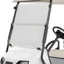 Ezgo Golf Cart Windshield Ezgo TXT Windshield Replacement for Front Fits 1995 to 2013 Ezgo TXT and Medalist Models Foldable Tinted UV Protection and Impact Resistant PC Shield