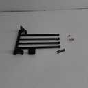 Black Swivel Towel Multipole Rack Towel Rack Bathroom Corner Rod Wall Mounted Towel Racks (5 Arms)