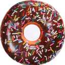 Excervent Realistic Chocolate Donut Blanket for Adults and Kids, 290 GSM Funny Realistic Food Blanket for Kids, Novelty Super Soft Flannel Throw Blankets as Gift, 60 inch