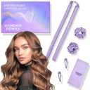 Silk Heatless Hair Curler for Short, Medium & Long Hair – Satin Curling Rod for Overnight Curls – No Heat Curlers to Sleep In with Clips, Scrunchie & Bag – Heatless Curlers for Black Women & Travel