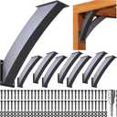 Heavy Duty 45 Degree Angle Support Bracket 4"4" (Actual: 3.2"3.2") Wood Beam Support Hardware Degree Post Bracket for Gazebos Pagola Porches 8Pcs