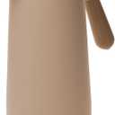 WOLFF - Thermal Coffee Carafe  34oz/1L Insulated Food-Safe Plastic Exterior and Glass Liner, Wood-Style Handle  Keeps Drinks Hot or Cold for Hours, Coffee and Tea Dispenser - Nude Pink, 34floz/1L