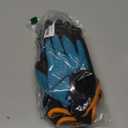 COOLJOB Waterproof Winter Freezer Gloves for Working Gardening Fishing Construction Worker, Double Coated Rubber  2 Pairs Medium Blue