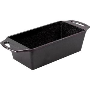 Lodge Cast Iron Loaf Pan 8.5x4.5 Inch, Black