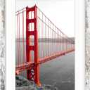 Frametory, 16x24 Frames Display 12x18 Picture with Mat or 16x24 Photo Without Mat, Shatter-Resistant Glass, Pre-Installed Wall Mounting Hardware - Distressed White