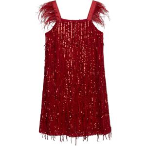 Speechless Girls Sleeveless Sequin Party Dress (10, Burgundy)