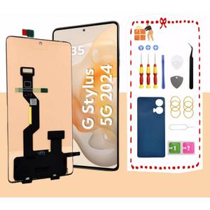 Original OLED for Motorola Moto G Stylus 5G 2024 LCD Screen Replacement for Moto G Stylus 5G 2024 Touch Digitizer Assembly Display Screen XT2419-1with Toolkits All Version (No Frame)