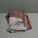 Angsuttc Womens High Waisted Wide Leg Pants 3D Digital Print Baggy Fit Elastic Waist Y2K Street Style Lounge Pants (Small, Brown Denim)