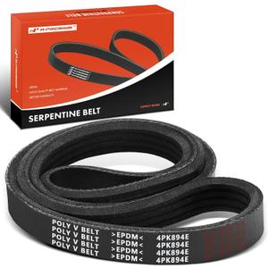 A-Premium 35.51 In Power Steering Stretch Fit Serpentine Belt for Ford, Mazda & Lincoln - Explorer 2011, Fusion 2010-2012, Edge 2007-2011, 6 2009-2013, CX9 2007-2015, MKZ 2007-2012, MKX 2007-2011, Gas