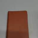 PATIKIL 6 Ring Binder Cover, A7 Leather Notebook Binder Mini Refillable Loose Leaf Personal Planner with 50 Sheets Paper, Brown