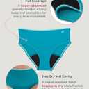 Saalt Teen Brief Period Underwear - Leakproof Menstrual Underwear for Teen Girls - Full-Coverage Comfort, Small