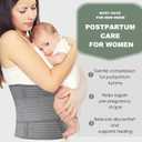 Abdominal Binder Post Surgery - Postpartum Belly Band Wrap | Post C Section Belly Binder Recovery Belt | Stomach Compression Hernia Belt For Men or Women After Pregnancy, Hysterectomy (Large/X-Large)