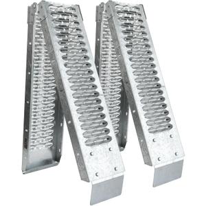 BEJONI 67" Folding Truck Ramps, 960 Lbs Capacity per Pair, Anti-Slip Steel Ramps for Pickup Trucks, ATV, Motorcycle, Lawn Mower, Dirt Bike, 8.7" Wide, 2-Pack (67'' L-Usable Height: under 19'')