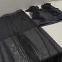 Women's 2 Piece Sets Crop Top and Wide Leg Pants, Size M