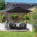Gazebo Replacement Canopy Top for Target Madaga Gazebo Model L-GZ136PST (Black)