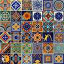 Mexican Tiles 4x4 Handpainted Hundred Pieces Assorted Designs