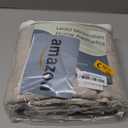 jinchan Greyish Beige Curtain 90 Inch Length Blackout Curtain for Living Room 1 Panel Linen Textured Drape Grommet Top Window Treatment 38 Inches Wide by 90 Inches Long