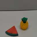 Pawaboo Pet Teether Cooling Chew Toys, Freezable Teething Toy for Puppies, Watermelon and Pineapple Shape Freeze Interactive Toys in Summer, Frozen Dog Treat Training Tools for Small and Medium Dogs (Colorful)