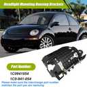 XQSMWF 1C0941054 Headlight Mounting Bracket Passenger Side Fit for Volkswagen Beetle 2006 2007 2008 2009 2010, Replace 1C0-941-054