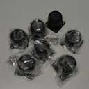 7-Pack 2 Inch Furniture Legs, Stainless Steel Legs for Furniture+32pcs Screws, Black