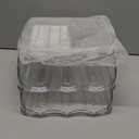 SMRCAD Egg Holder for Fridge, Automatic Steady Rolling Egg Dispenser with Silicone Bumpers & Handle for Refrigerator, Large Capacity Egg Organizer with Lid (2 Tier Holder 36 - 42 Eggs, Large Size)