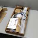 LimeHill Wind Spinner for Yard and Garden - Large Metal Kinetic Wind Sculptures for Outdoor Decorations (Blue Magnolia)