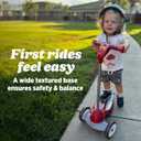 Radio Flyer My 1st Scooter, Red, For Kids 2-5 Years Old, Extra Wide Base for Balance, 2 Front Wheels for Added Stability, Easy to Use Foot Brake, 3 Wheel Scooter for Kids