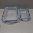 Snapware Total Solution Pyrex Glass Storage Container with Lid 4 Piece Set
