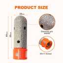 Diamond Finger Milling Bits,BRSCHNITT 4/5 Inch 20mm Dry Core Drill Bit with 5/8-11 Thread for Enlarging Shaping Existing Holes of Porcelain Tile Ceramic Marble Granite Countertop